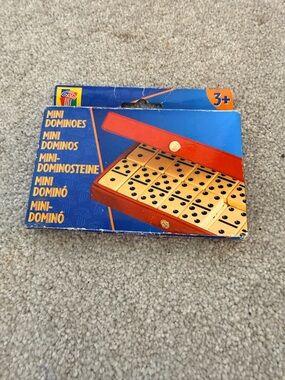 Mini Dominoes Set in Red Case - Brand
